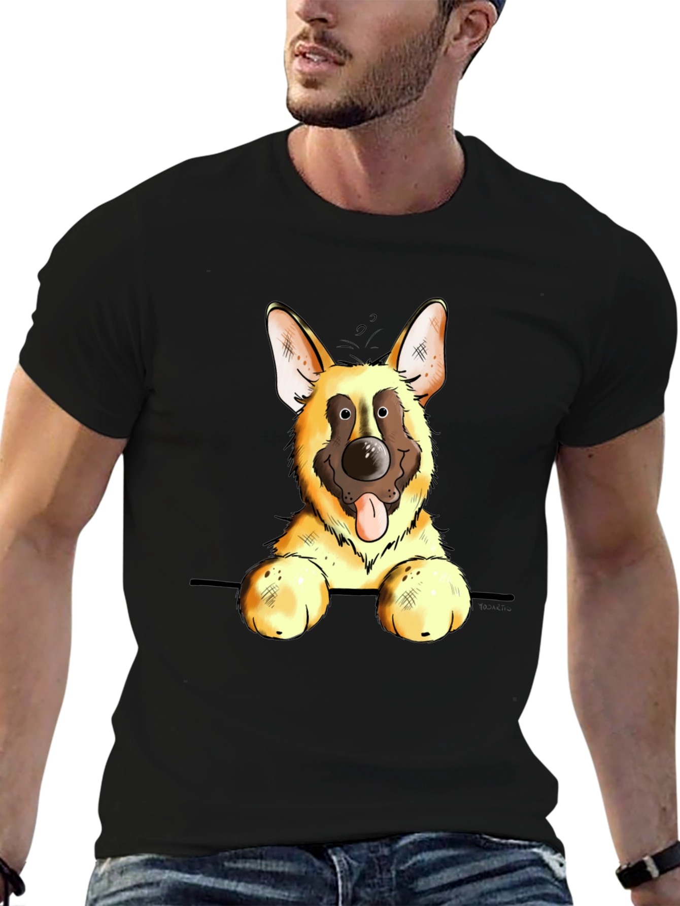 Cute German Shepherd Dog Graphic Tee