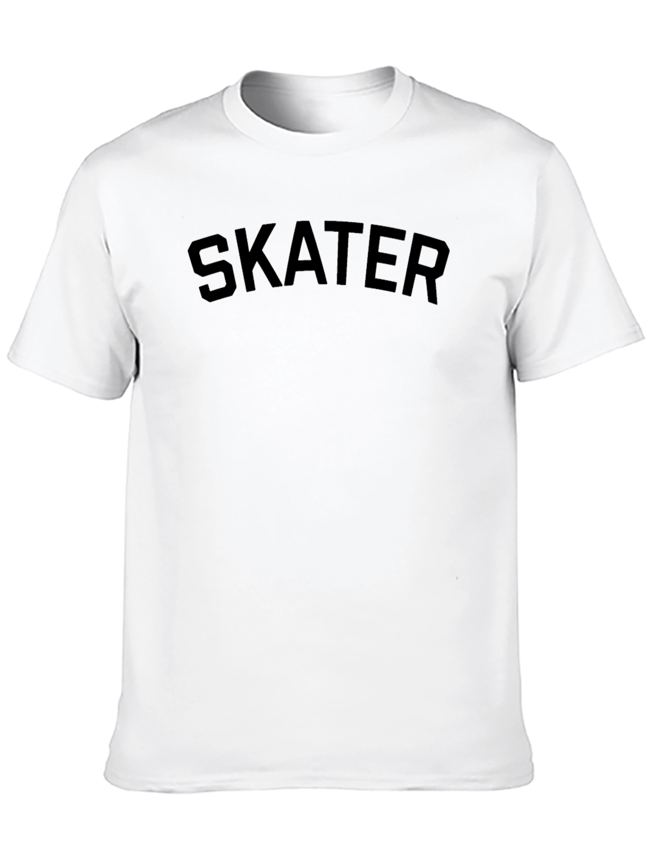 Skater Graphic Black Crew Neck T-Shirt