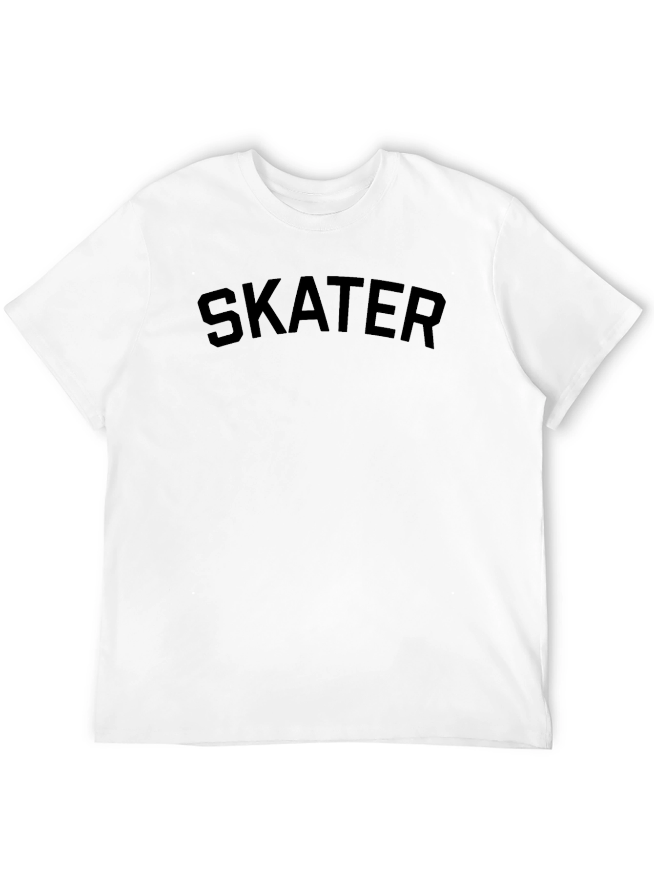Skater Graphic Black Crew Neck T-Shirt