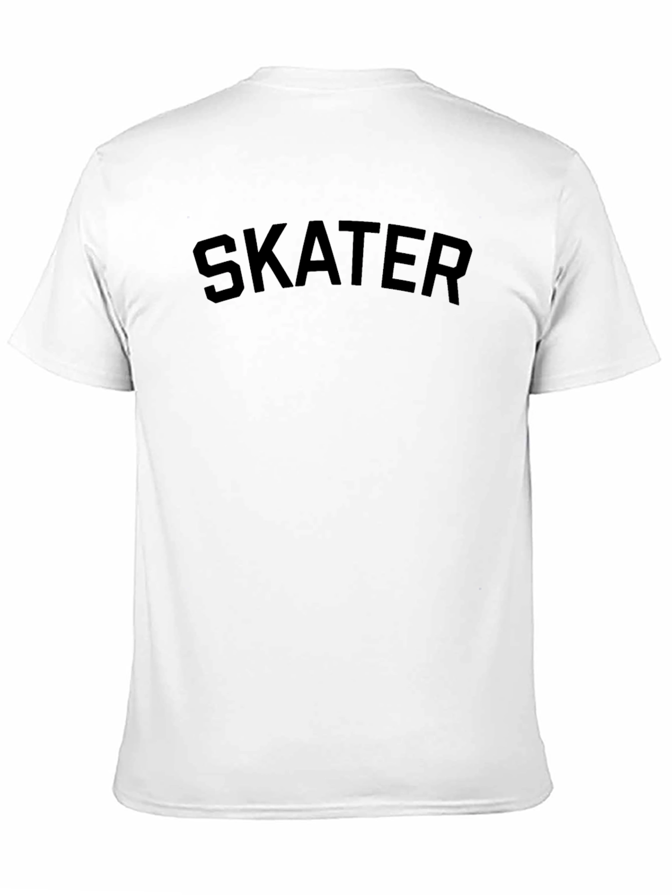 Skater Graphic Black Crew Neck T-Shirt