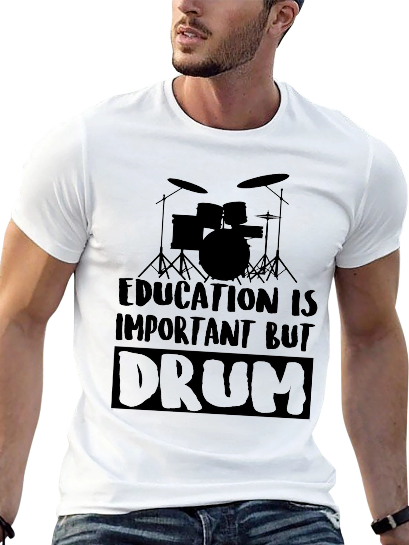 Education is Important But Drum T-Shirt