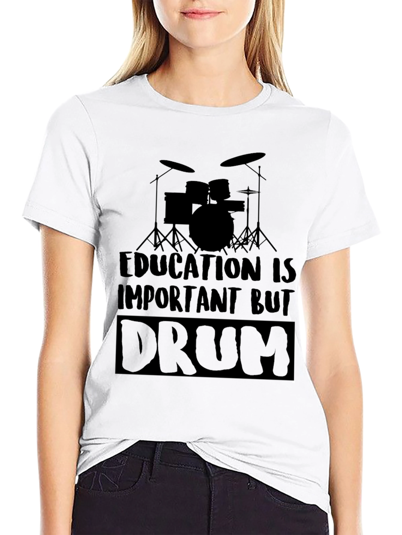 Education is Important But Drum T-Shirt