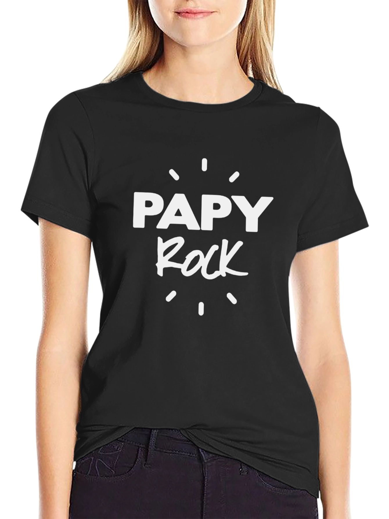 Papy Rock Graphic T-Shirt - Cool Grandfather Tee