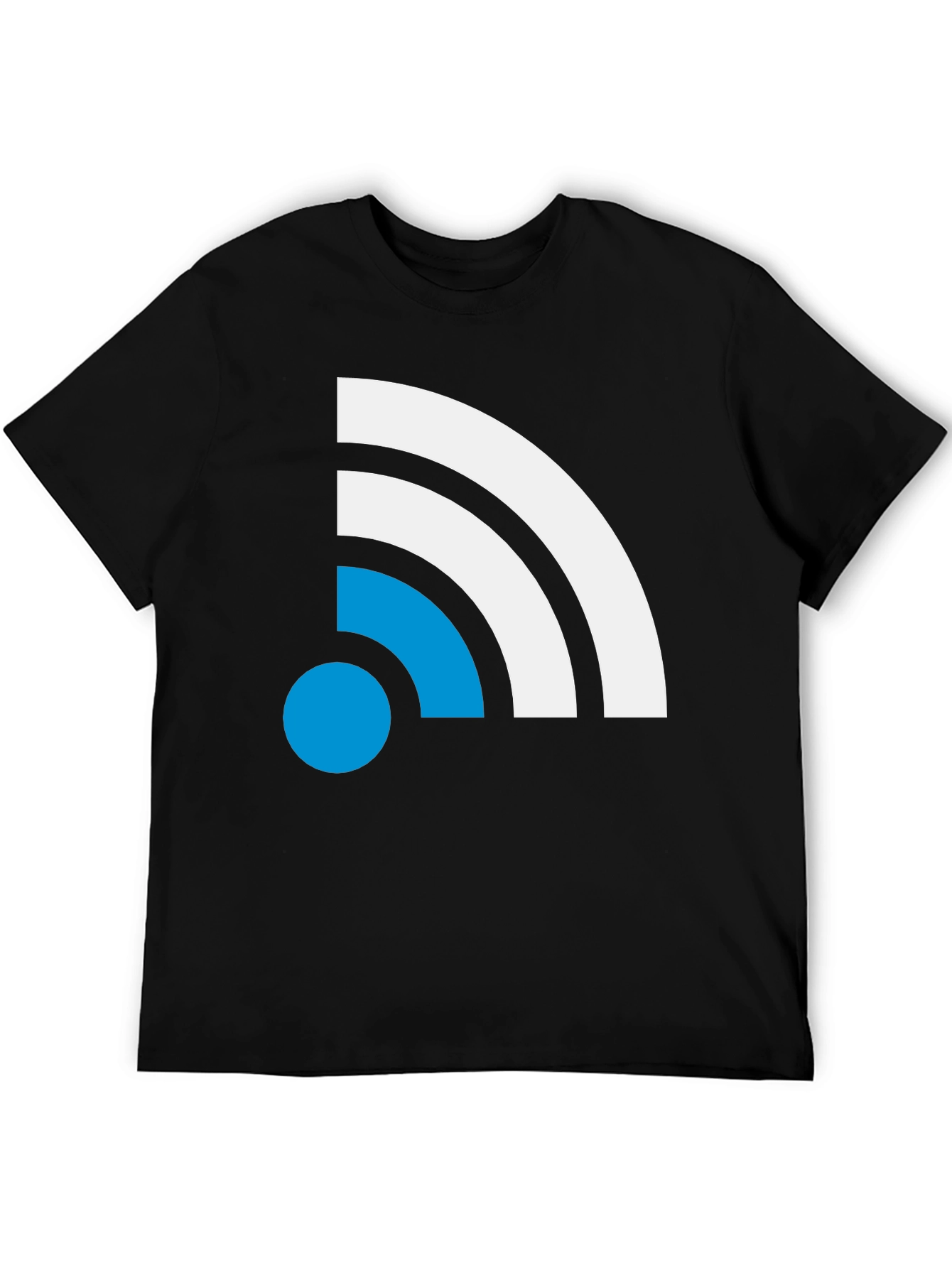 Modern Wi-Fi Signal T-Shirt - Black