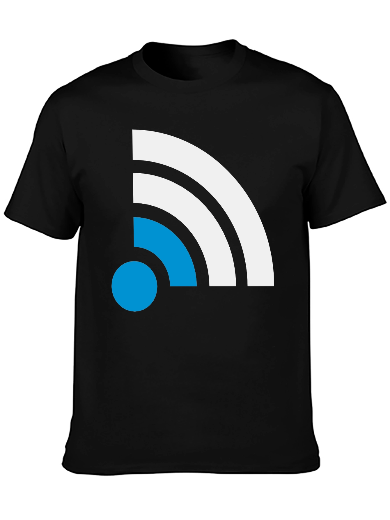 Modern Wi-Fi Signal T-Shirt - Black