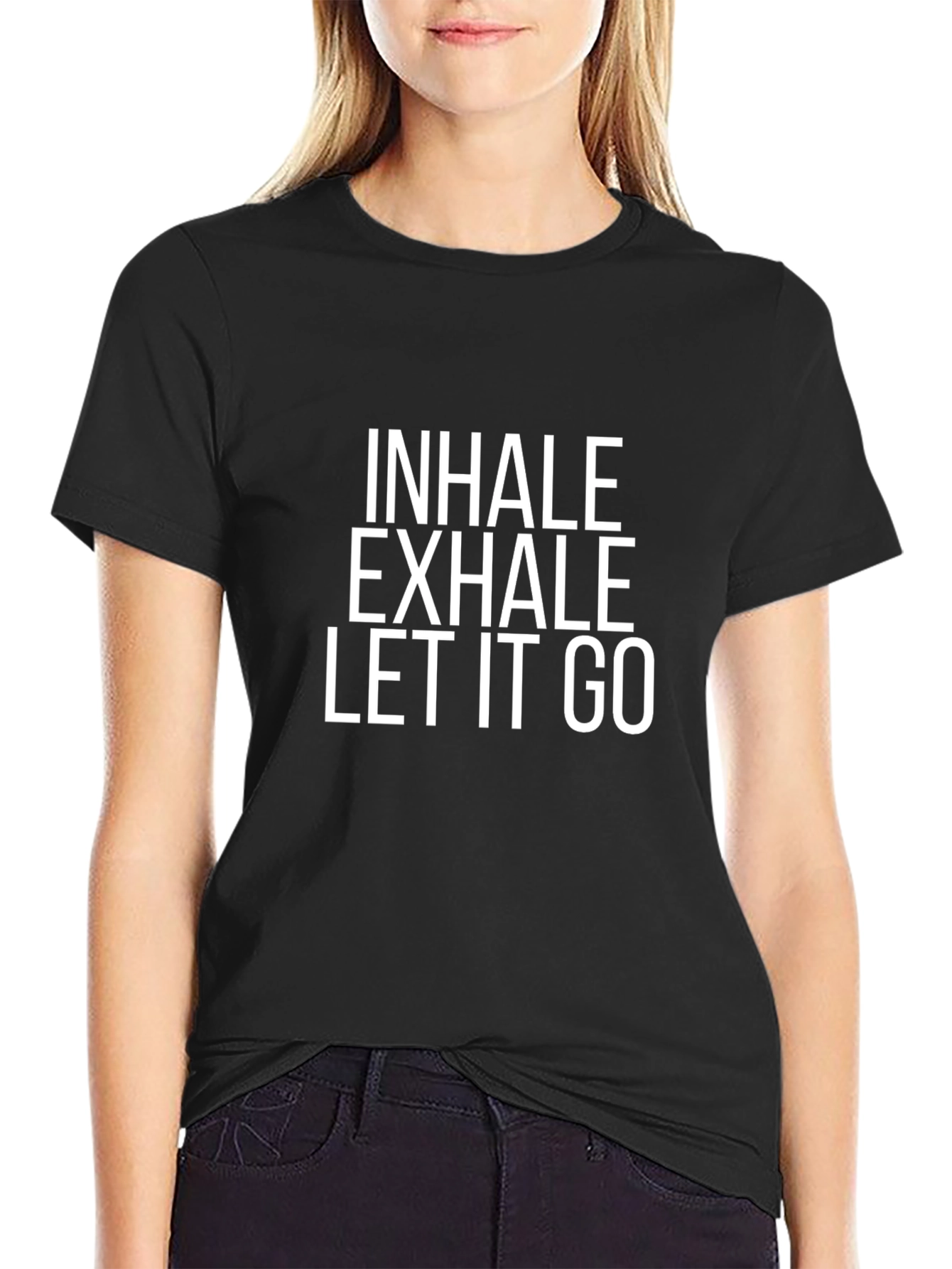 Inhale Exhale Let It Go Graphic Tee