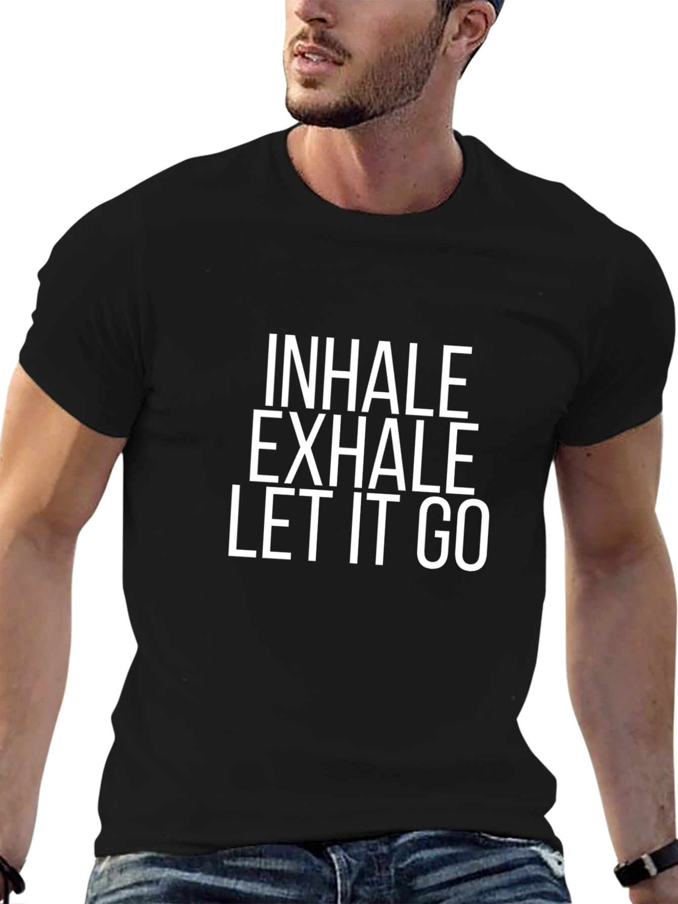 Inhale Exhale Let It Go Graphic Tee