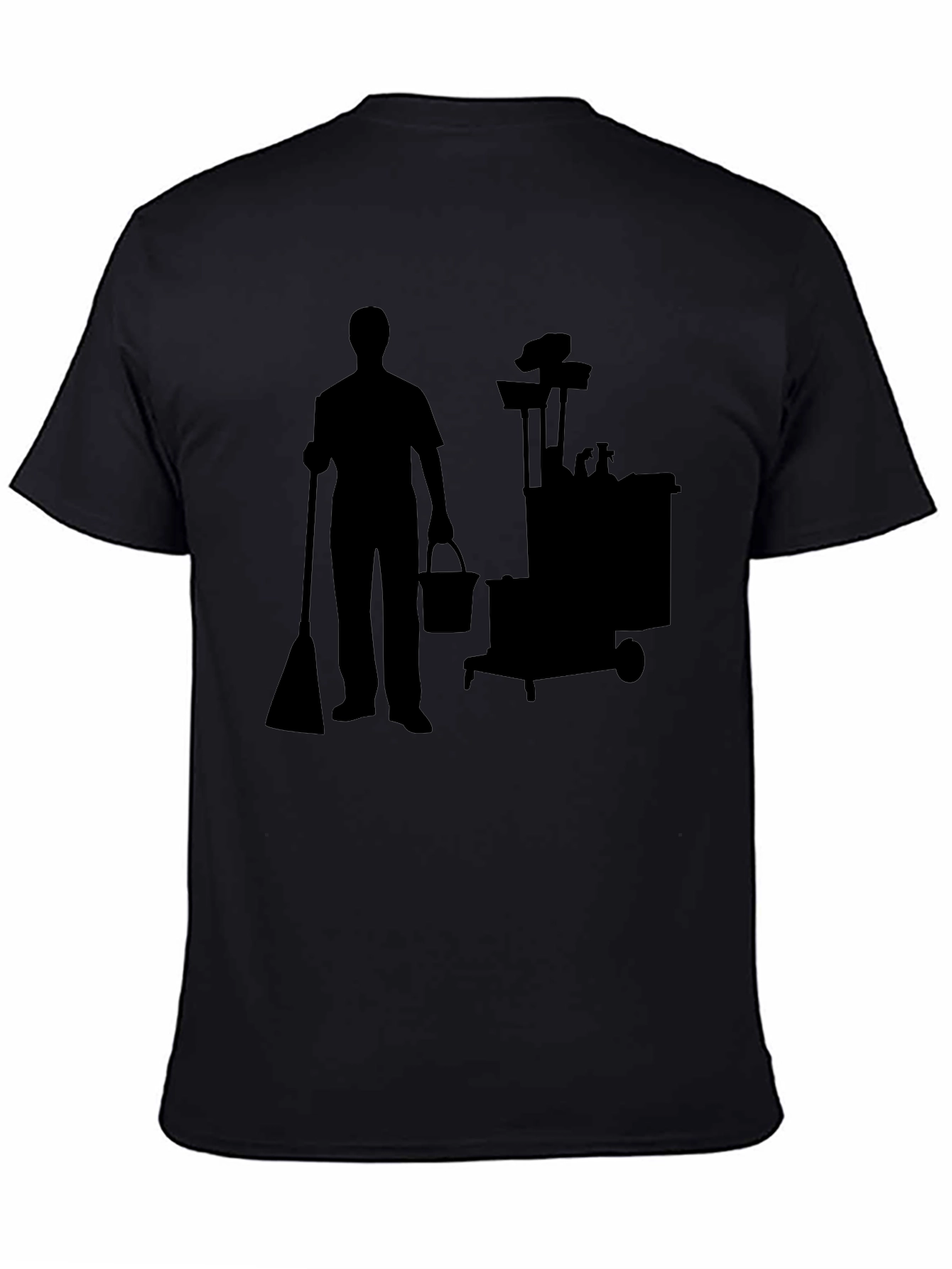 Janitor Silhouette T-Shirt