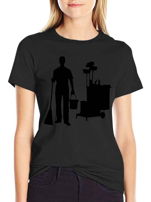 Janitor Silhouette T-Shirt