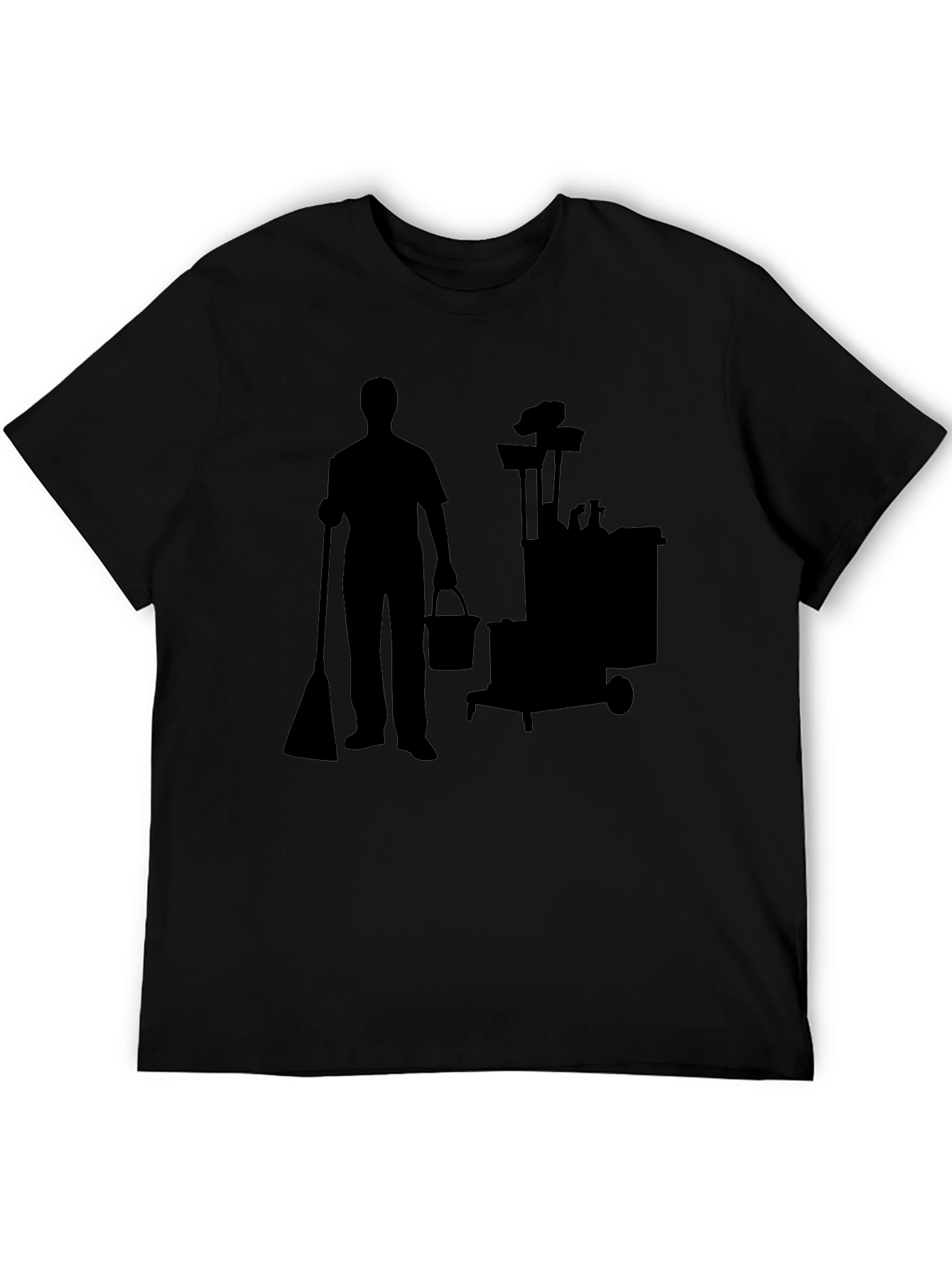 Janitor Silhouette T-Shirt