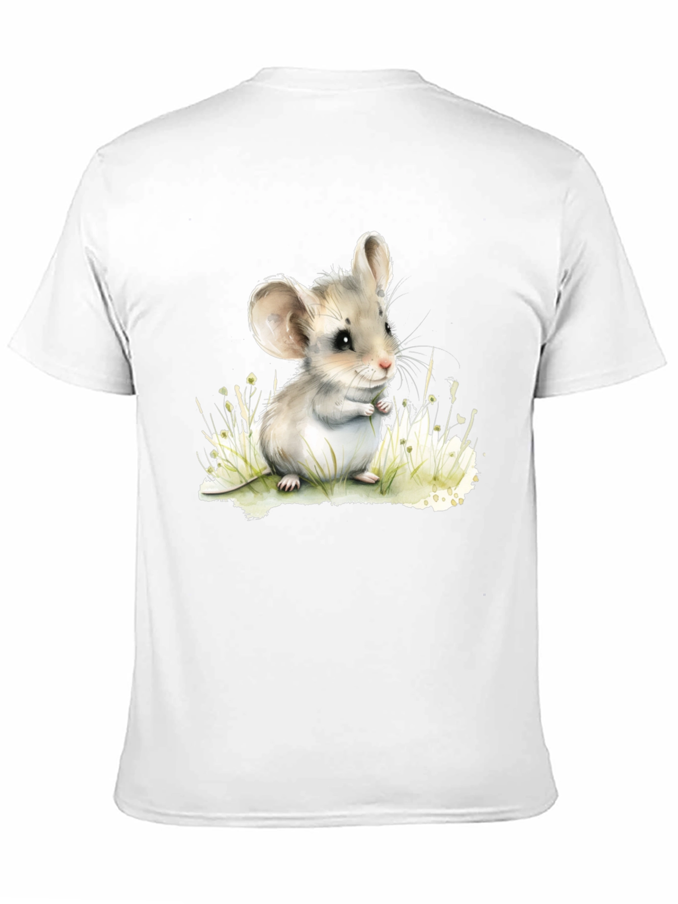 Cute Mouse Graphic Tee - Unisex Black T-Shirt