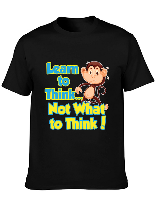 Learn to Think Monkey Graphic Tee