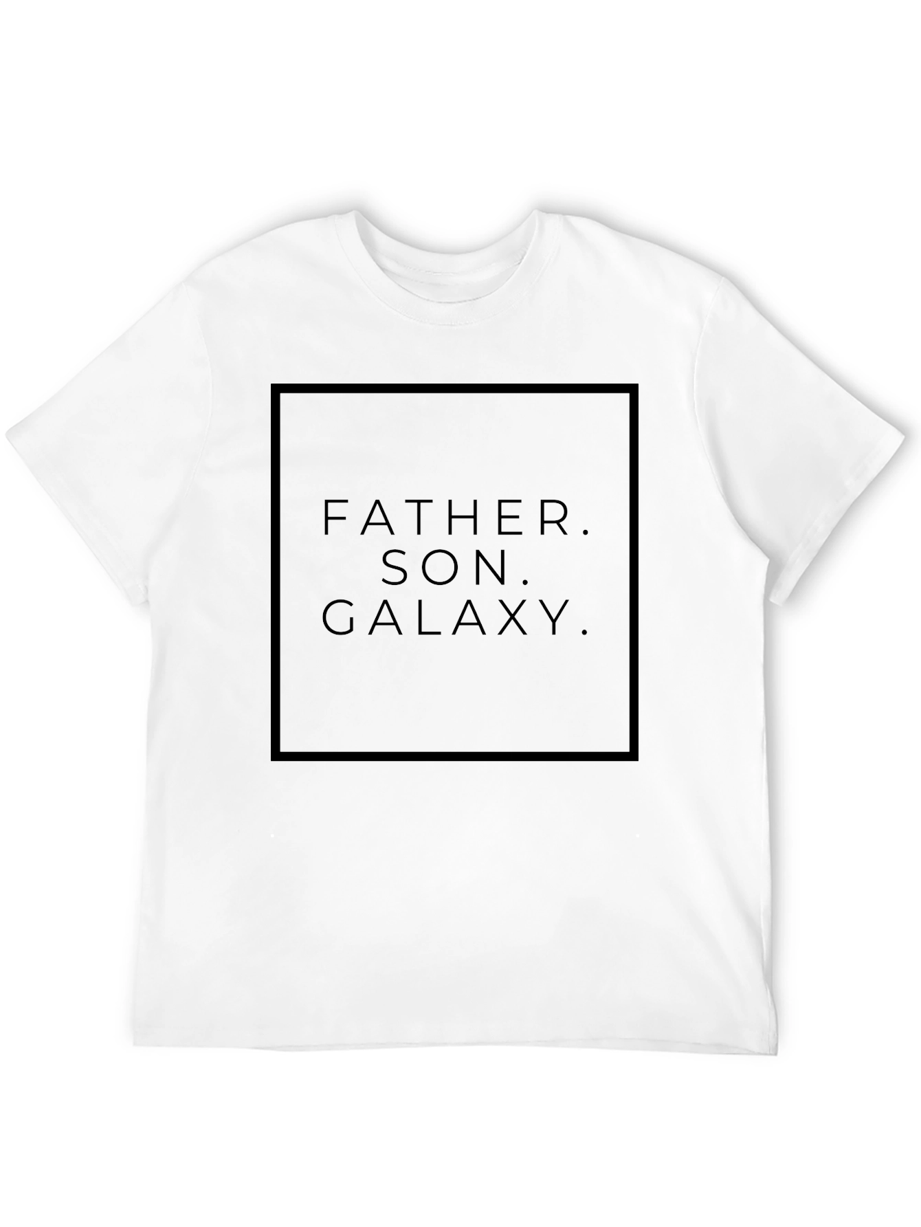 Father Son Galaxy Black Graphic Tee