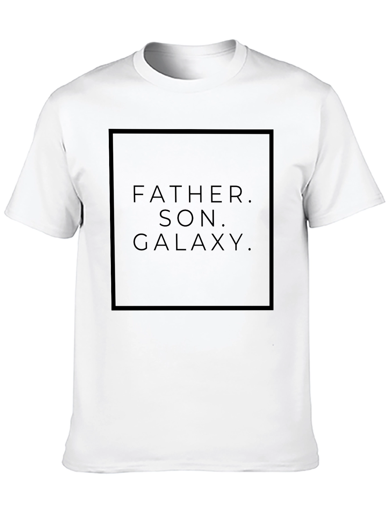 Father Son Galaxy Black Graphic Tee