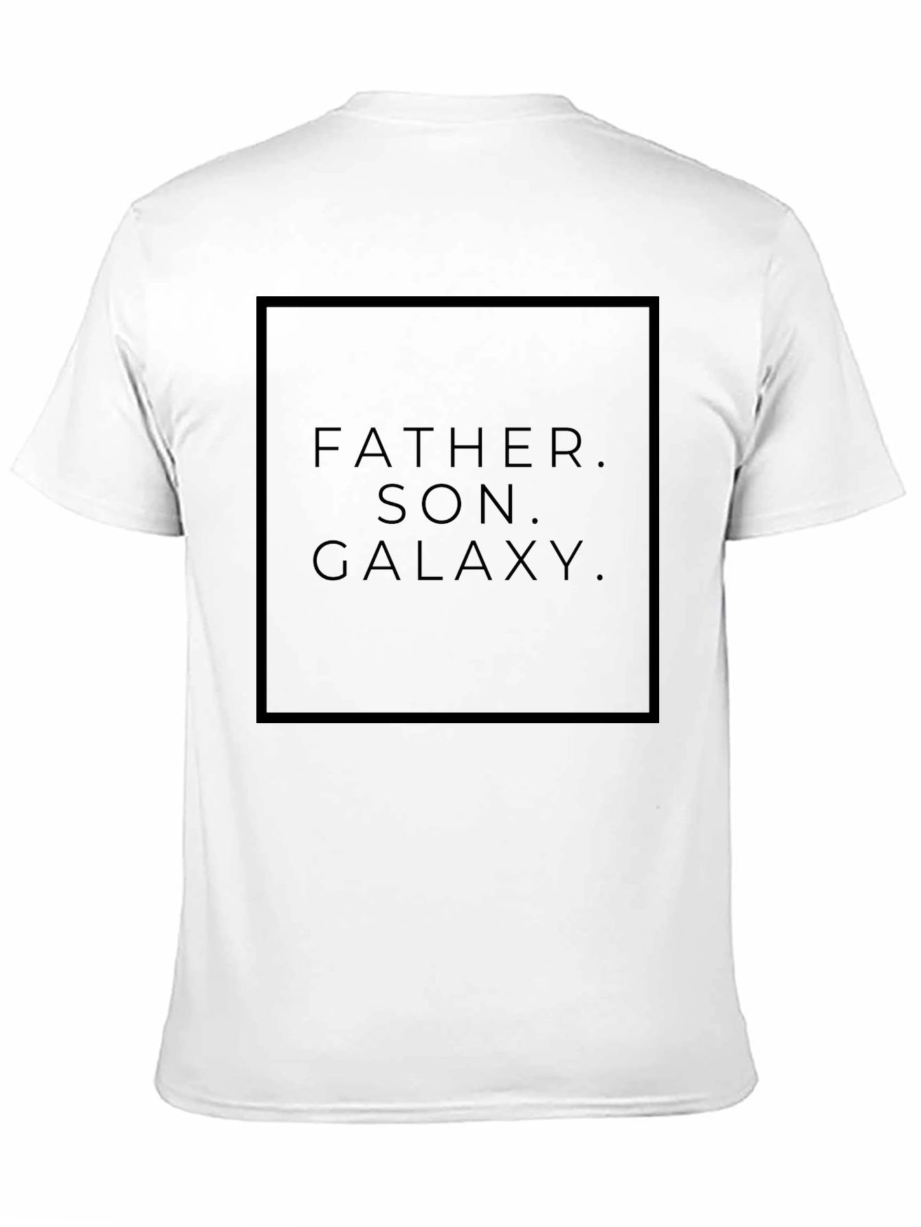Father Son Galaxy Black Graphic Tee