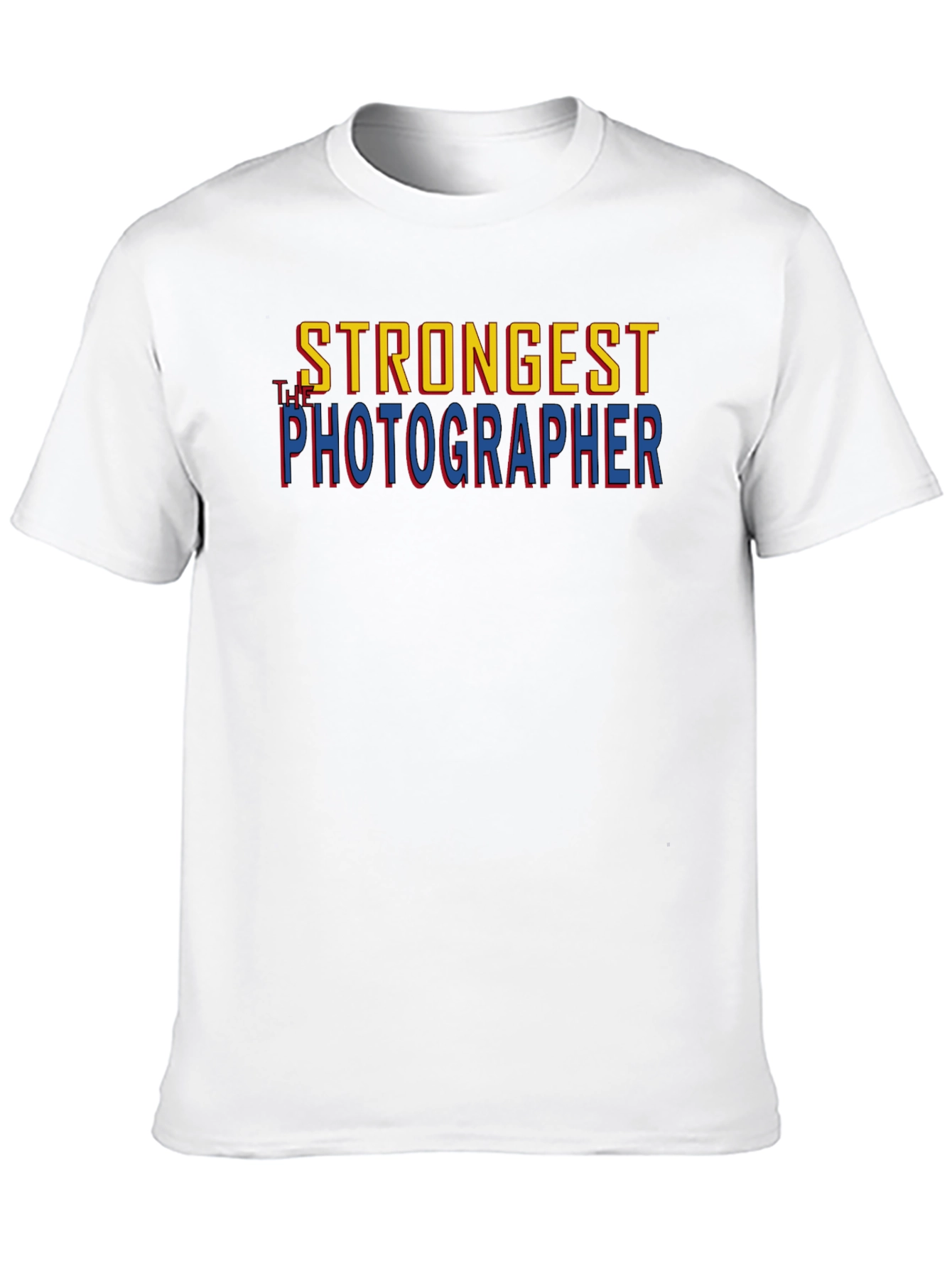 Strongest Photographer T-Shirt - Bold Graphic Tee