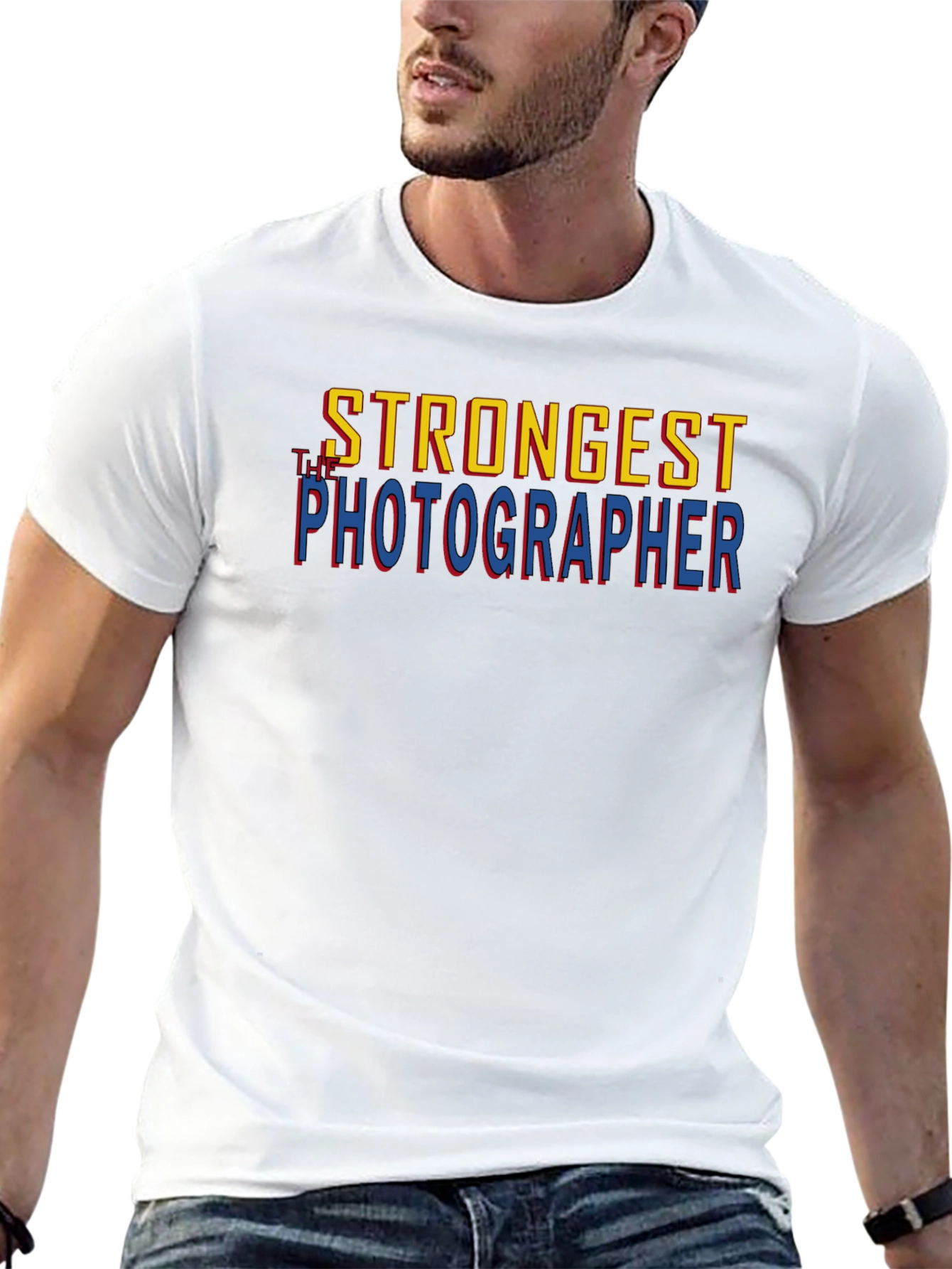 Strongest Photographer T-Shirt - Bold Graphic Tee