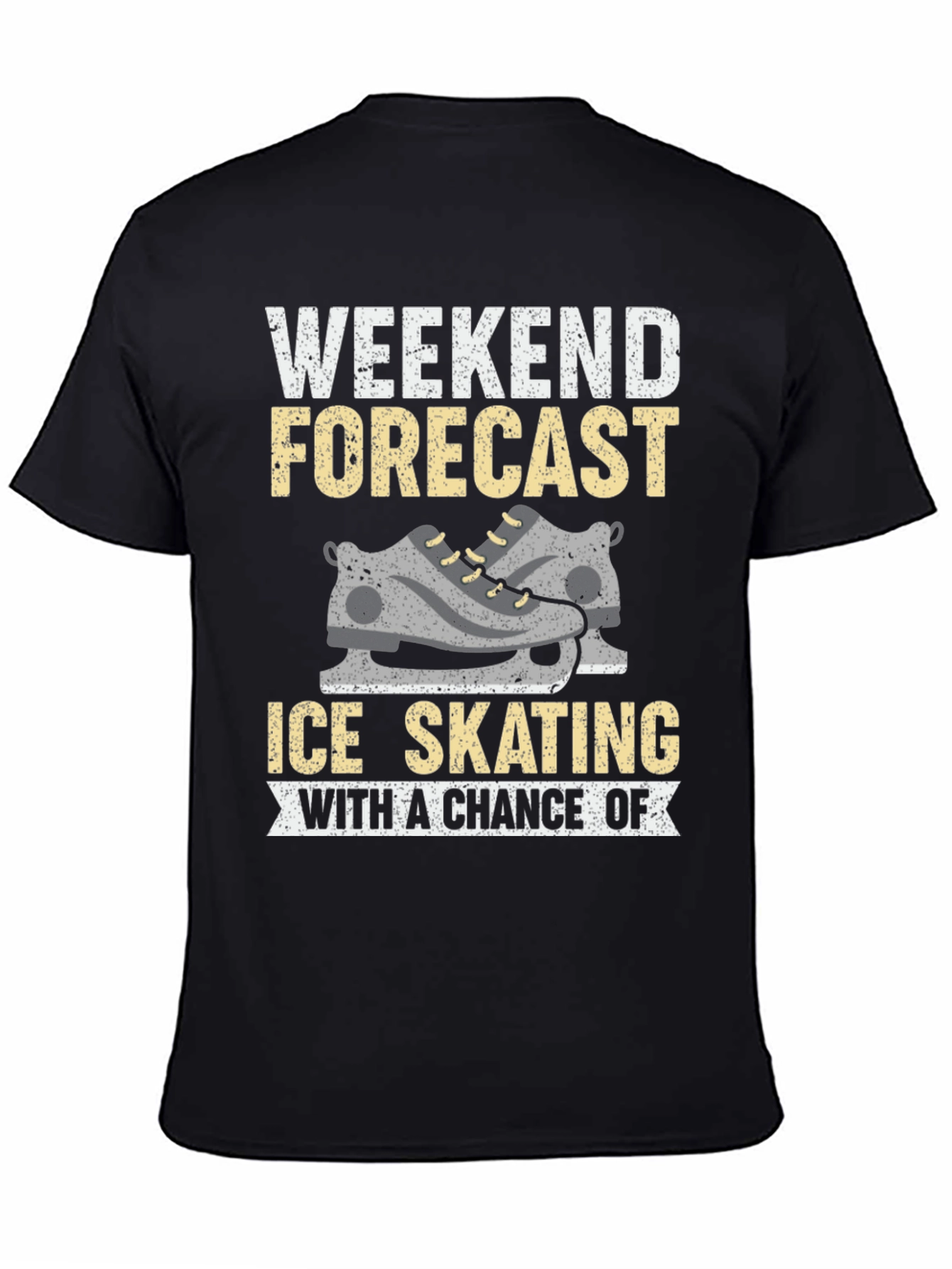 Ice Skating Weekend Forecast Graphic Tee