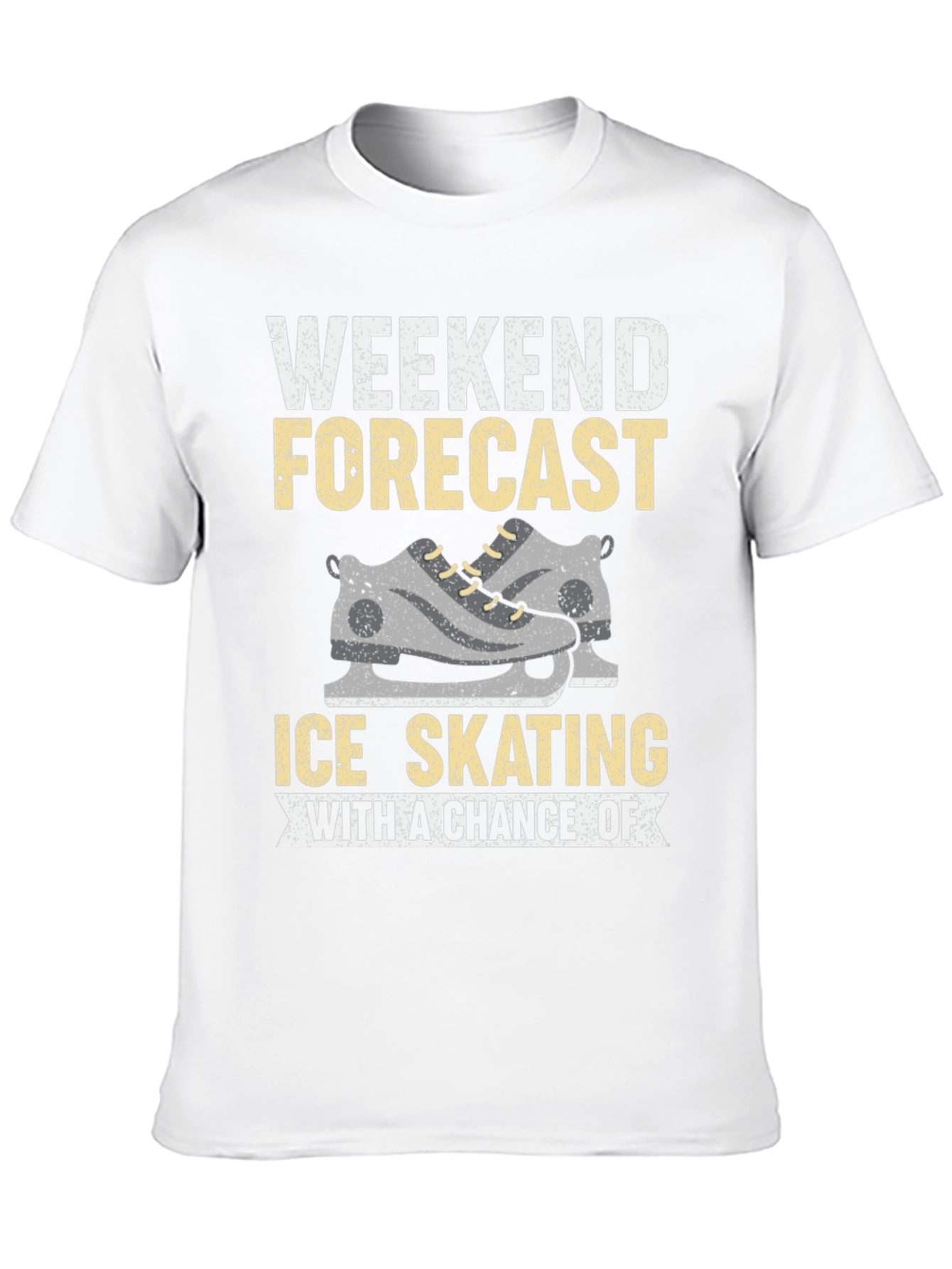 Ice Skating Weekend Forecast Graphic Tee