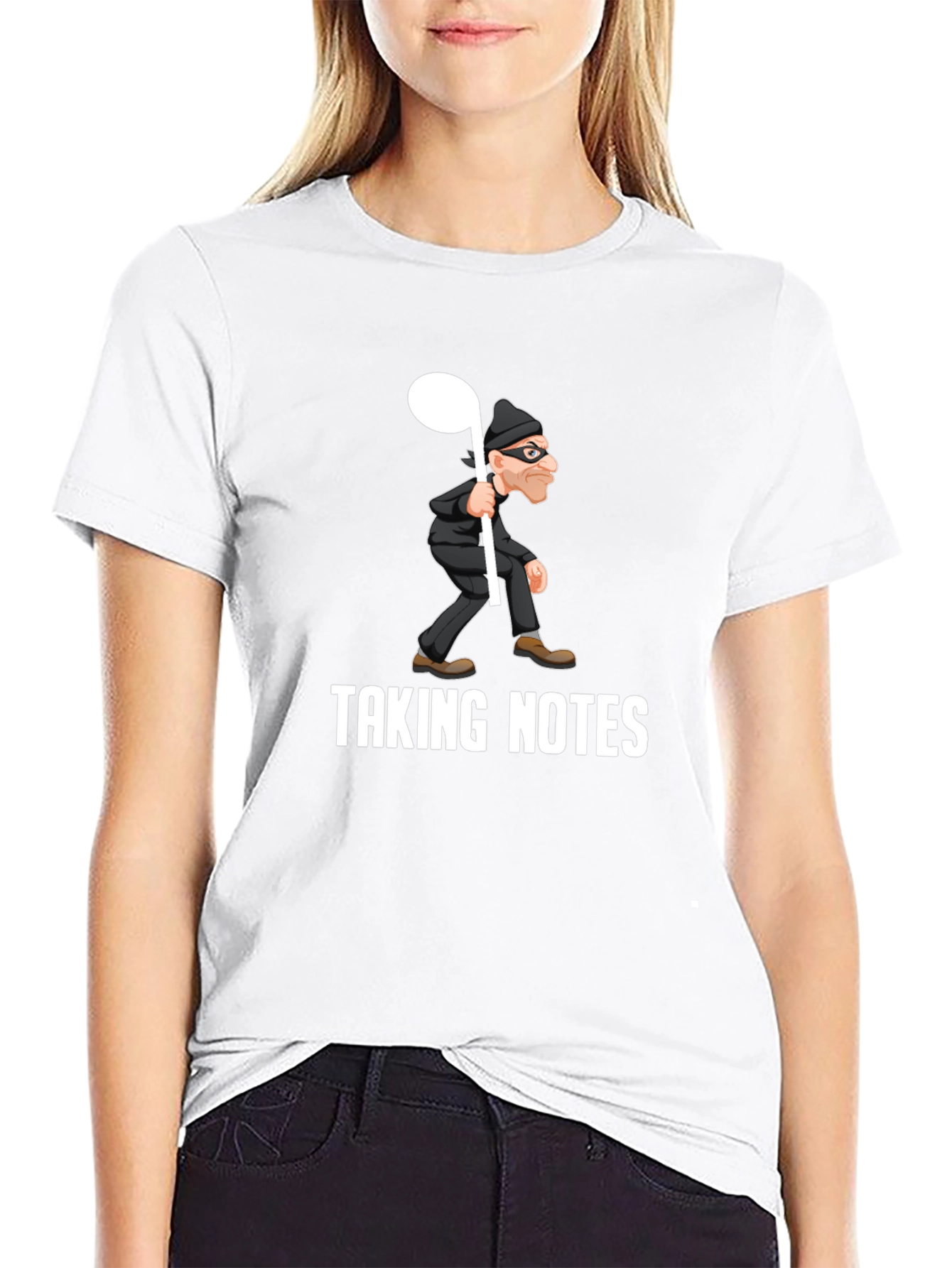 Taking Notes Graphic T-Shirt - Funny Music Lover Tee