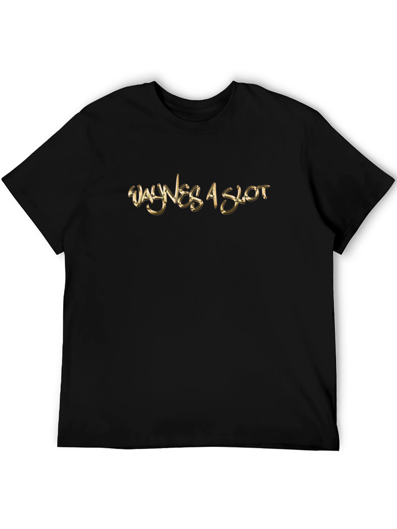 Waynes A Slot Black Graphic Tee