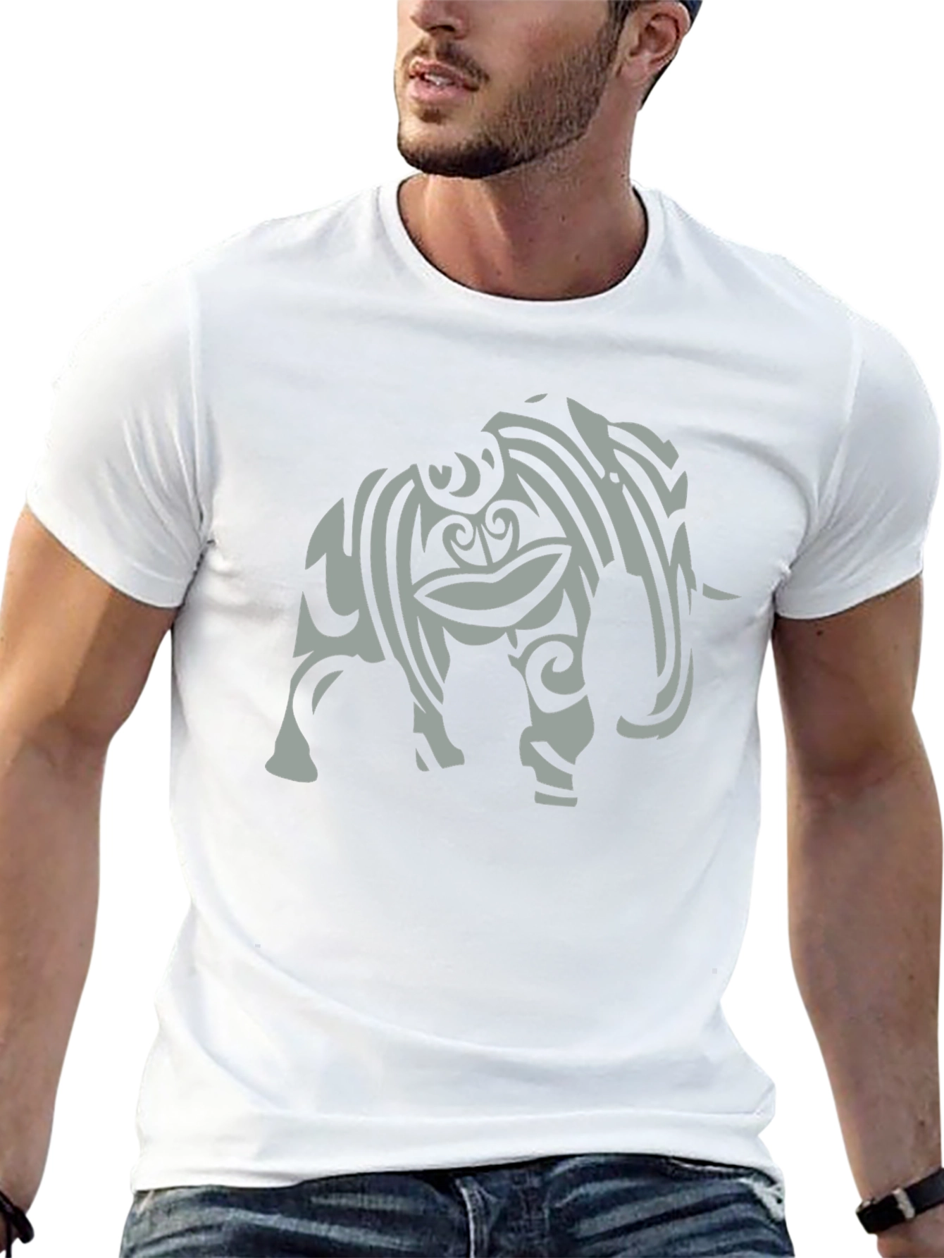 Tribal Elephant Graphic T-Shirt