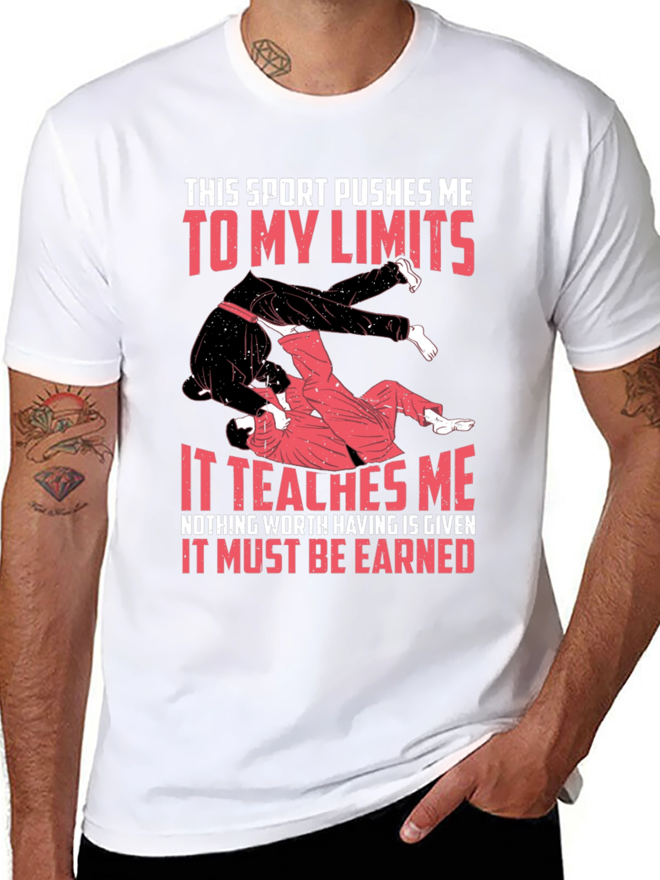 Martial Arts Graphic T-Shirt: Limits & Lessons