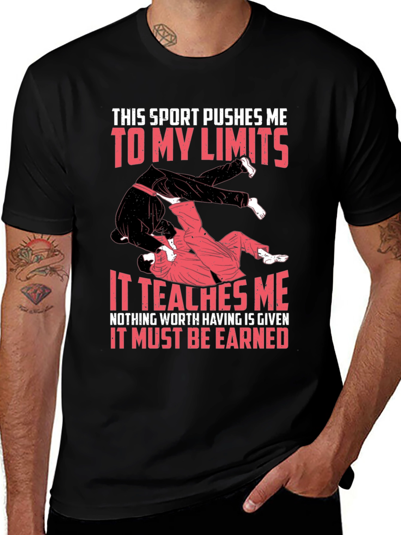 Martial Arts Graphic T-Shirt: Limits & Lessons