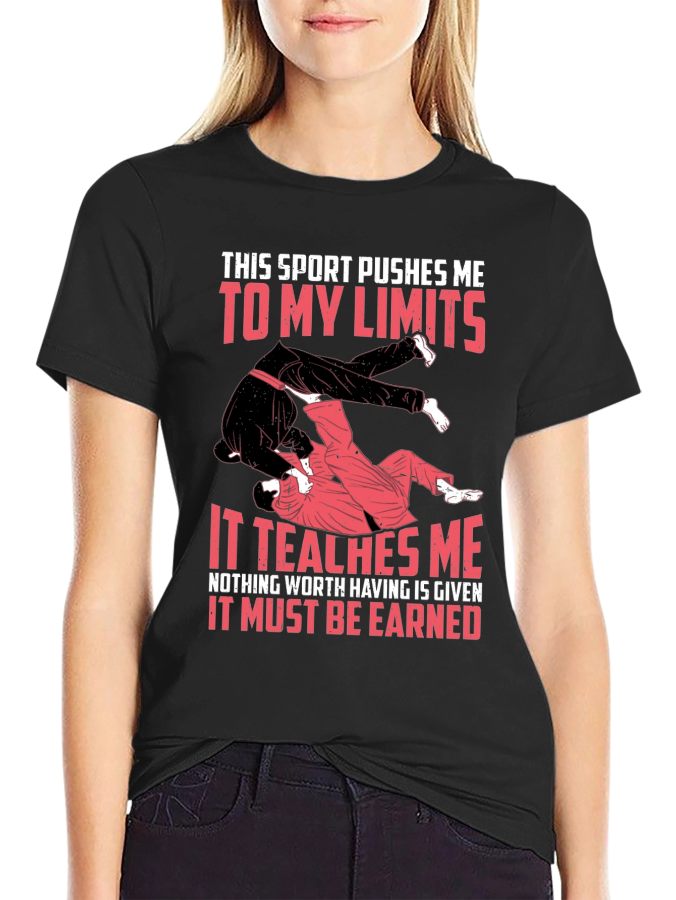 Martial Arts Graphic T-Shirt: Limits & Lessons