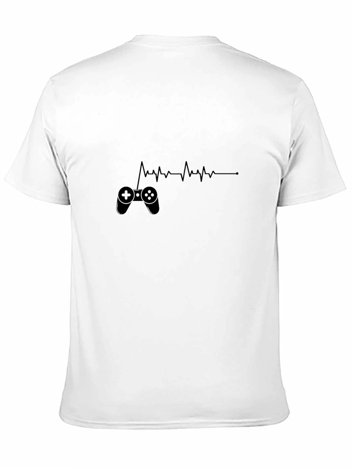 Gamer Heartbeat T-Shirt - Black Cotton Tee