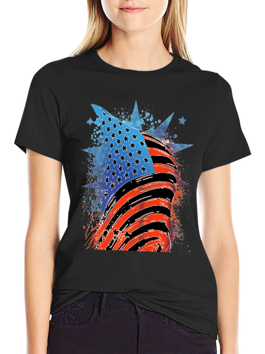 American Flag Graphic Tee