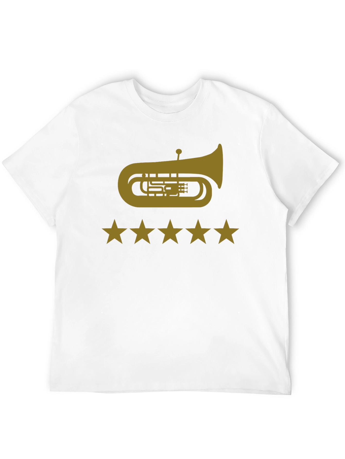 Tuba & Stars Graphic Tee - Music Lovers T-Shirt