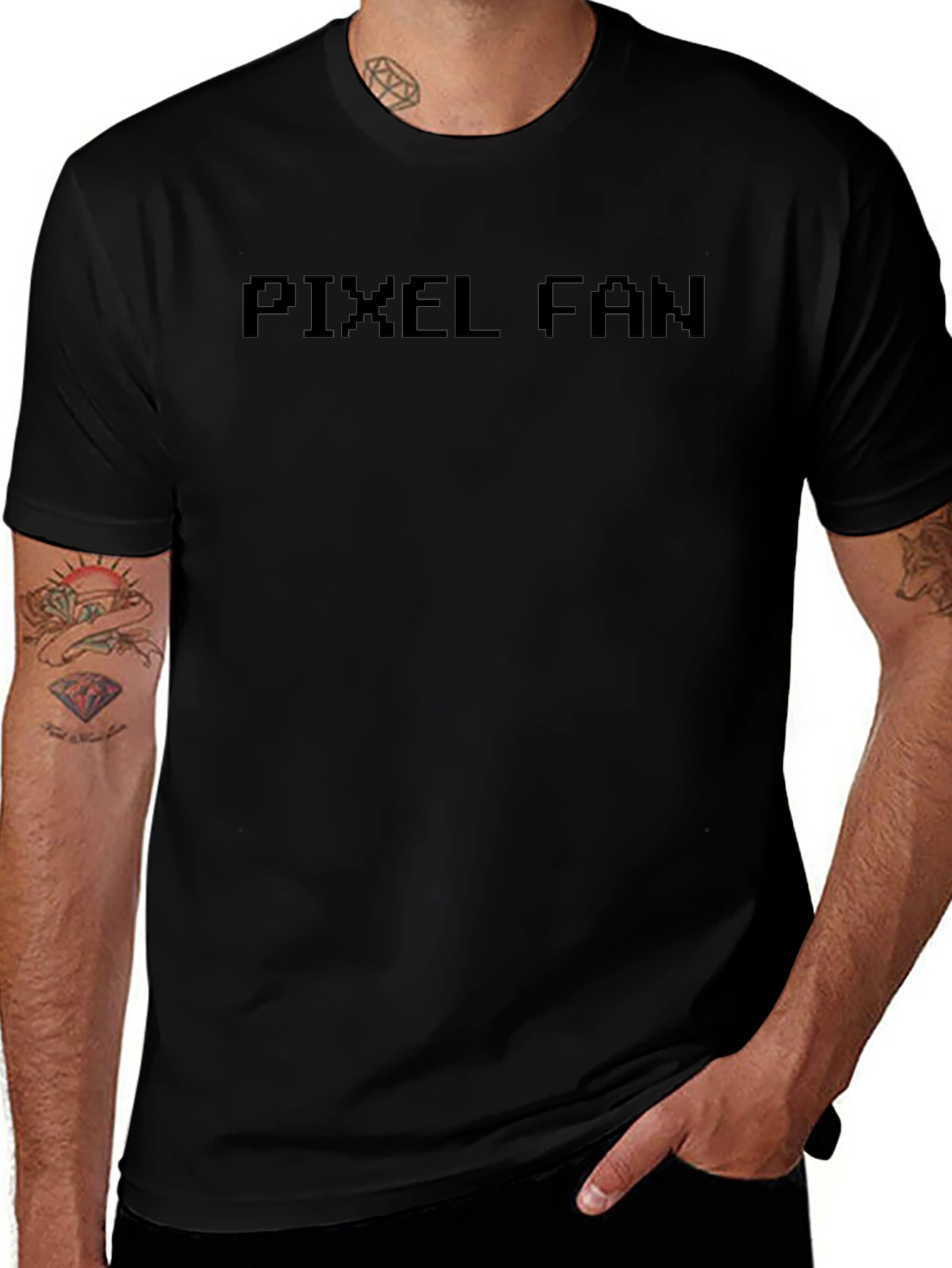 Pixel Fan Black T-Shirt - Gamer Style