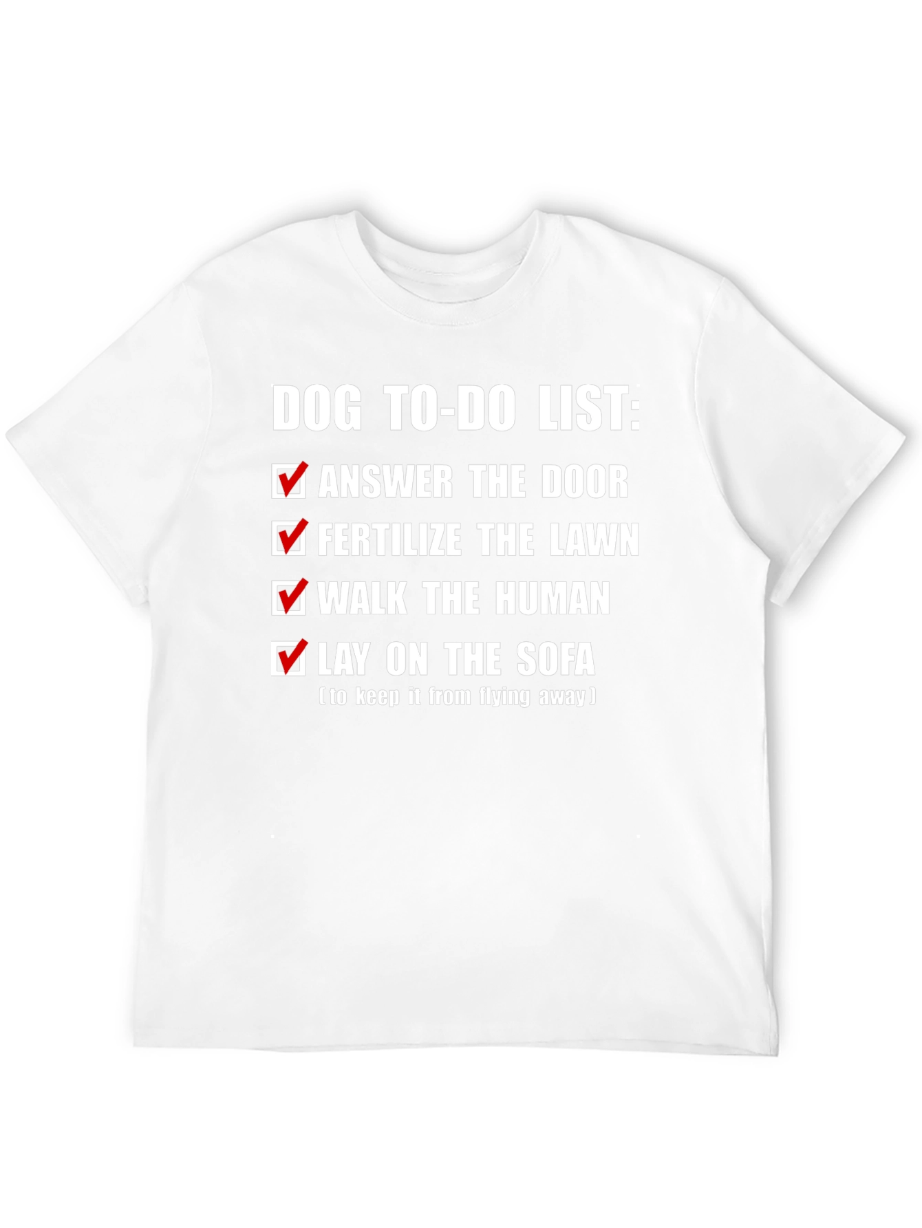Dog To-Do List Novelty T-Shirt