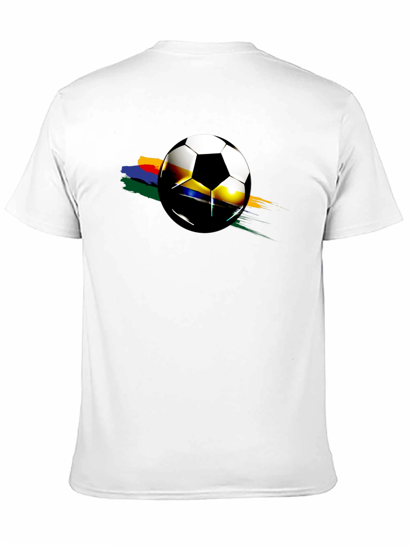 Soccer Ball Graphic Black T-Shirt