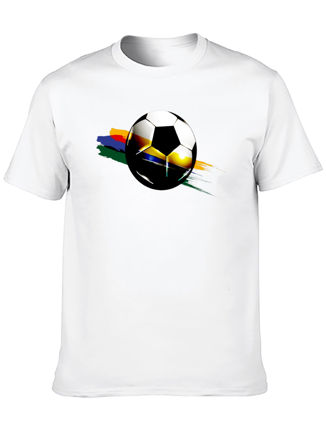 Soccer Ball Graphic Black T-Shirt