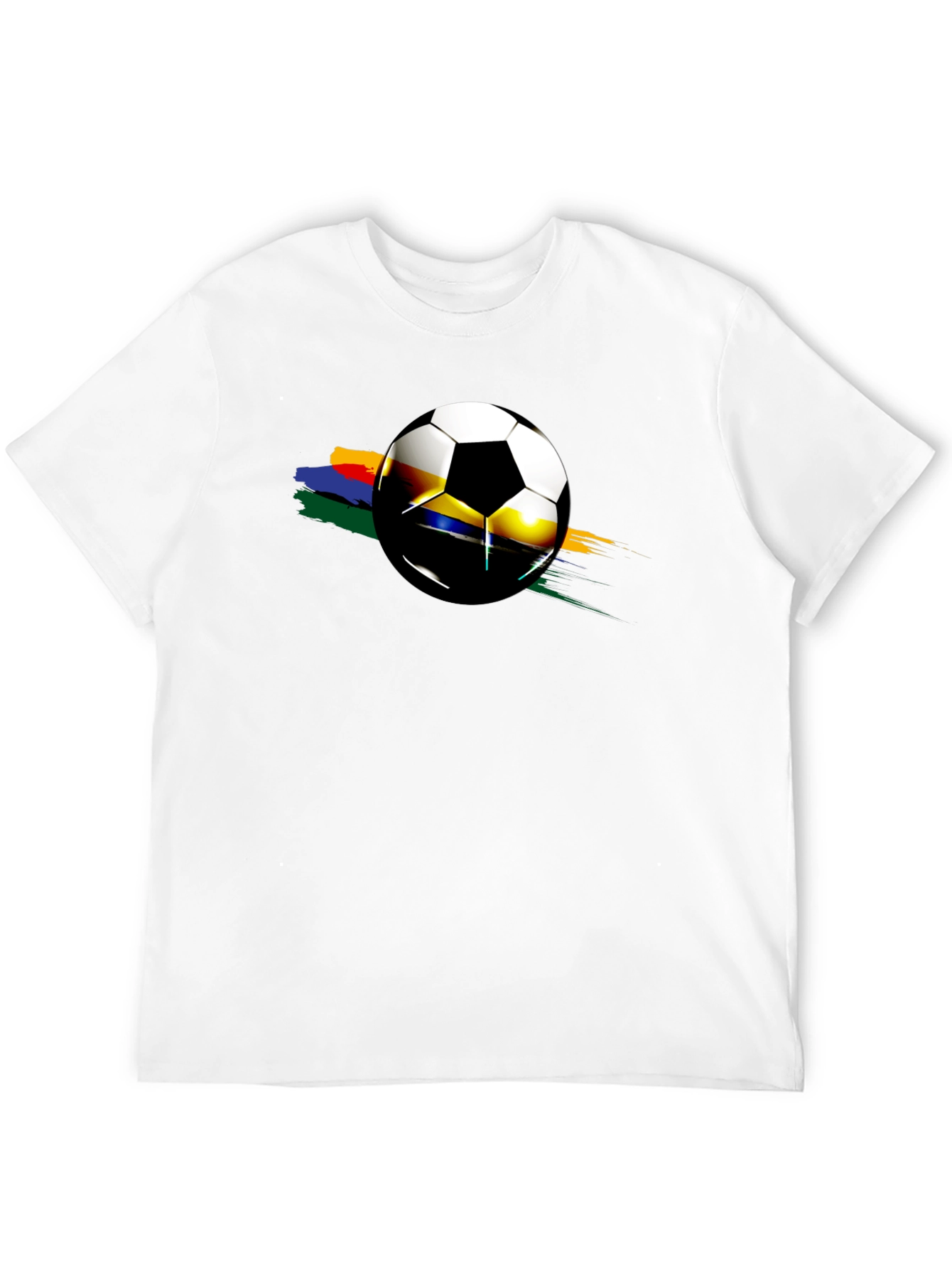 Soccer Ball Graphic Black T-Shirt