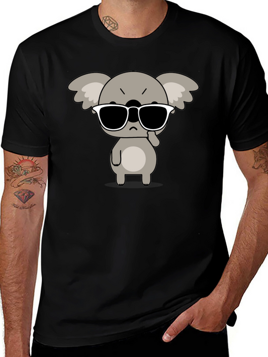 Cool Koala Tee - Mens Black Graphic T-Shirt