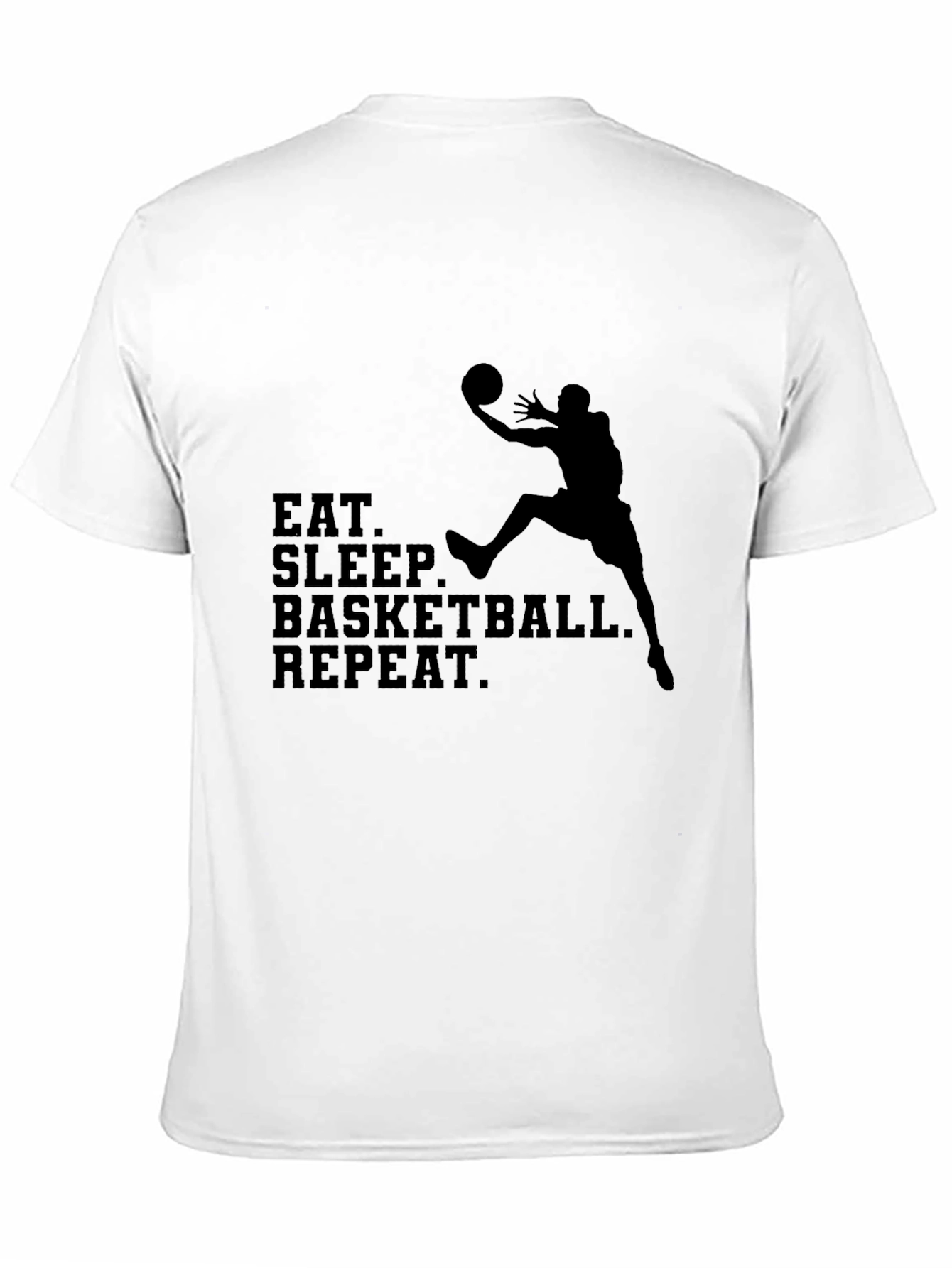 Eat Sleep Basketball Repeat Black T-Shirt