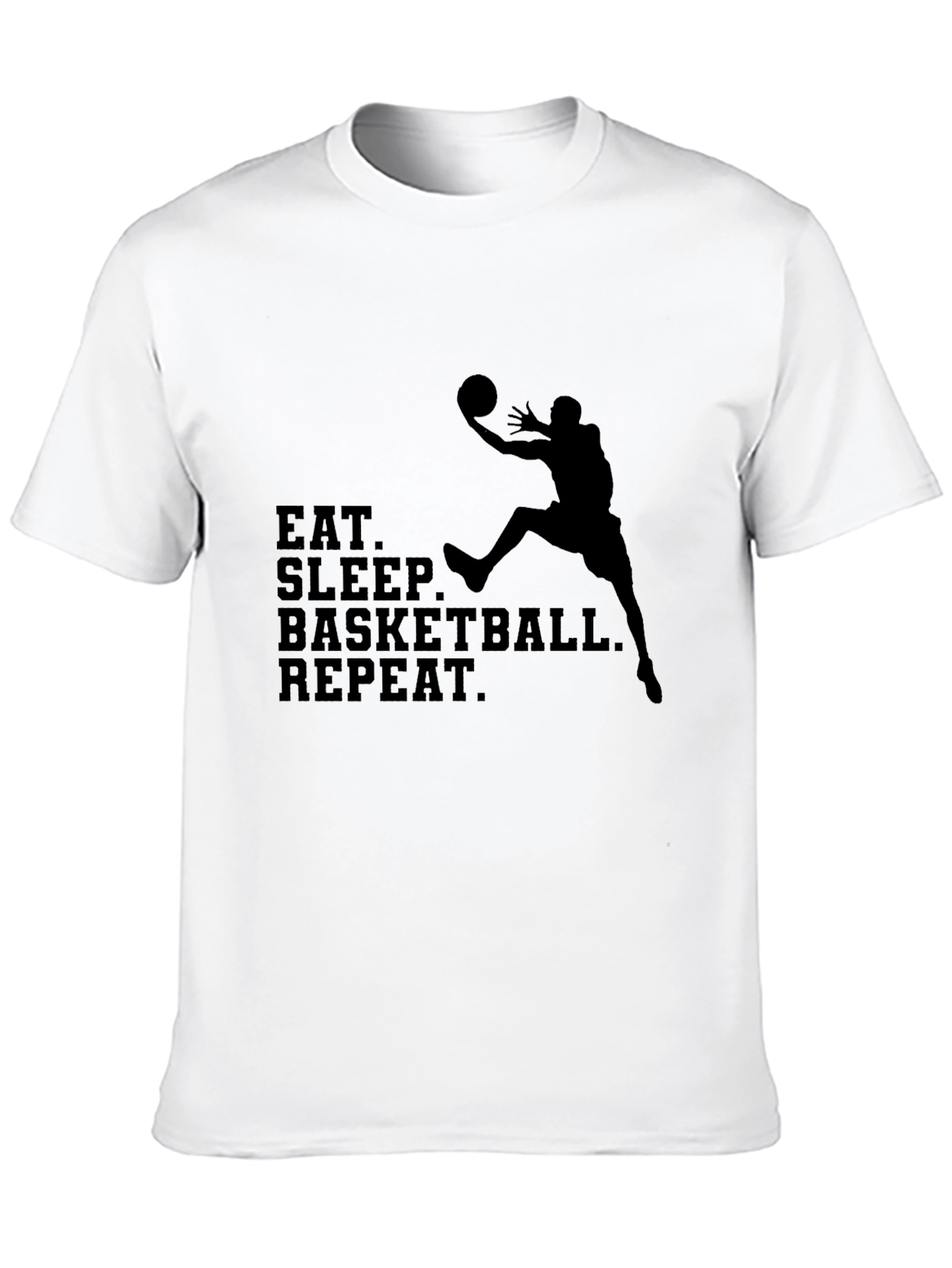 Eat Sleep Basketball Repeat Black T-Shirt