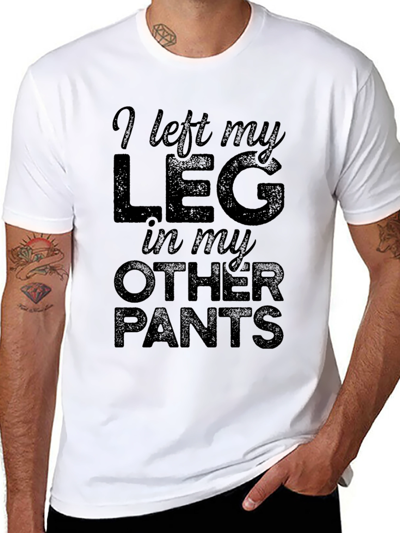Funny Leg in Other Pants T-Shirt