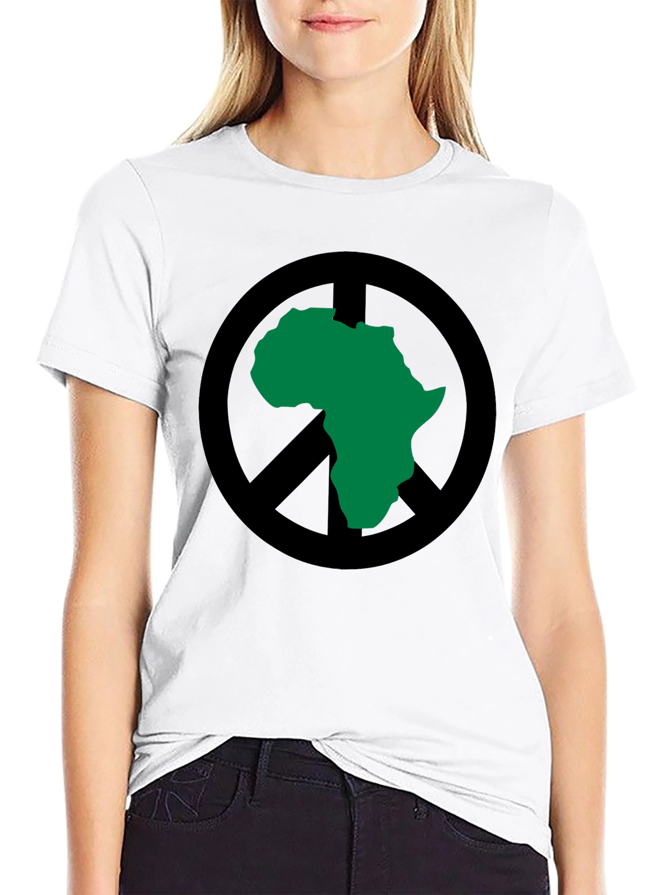 Africa Peace Sign Graphic Tee