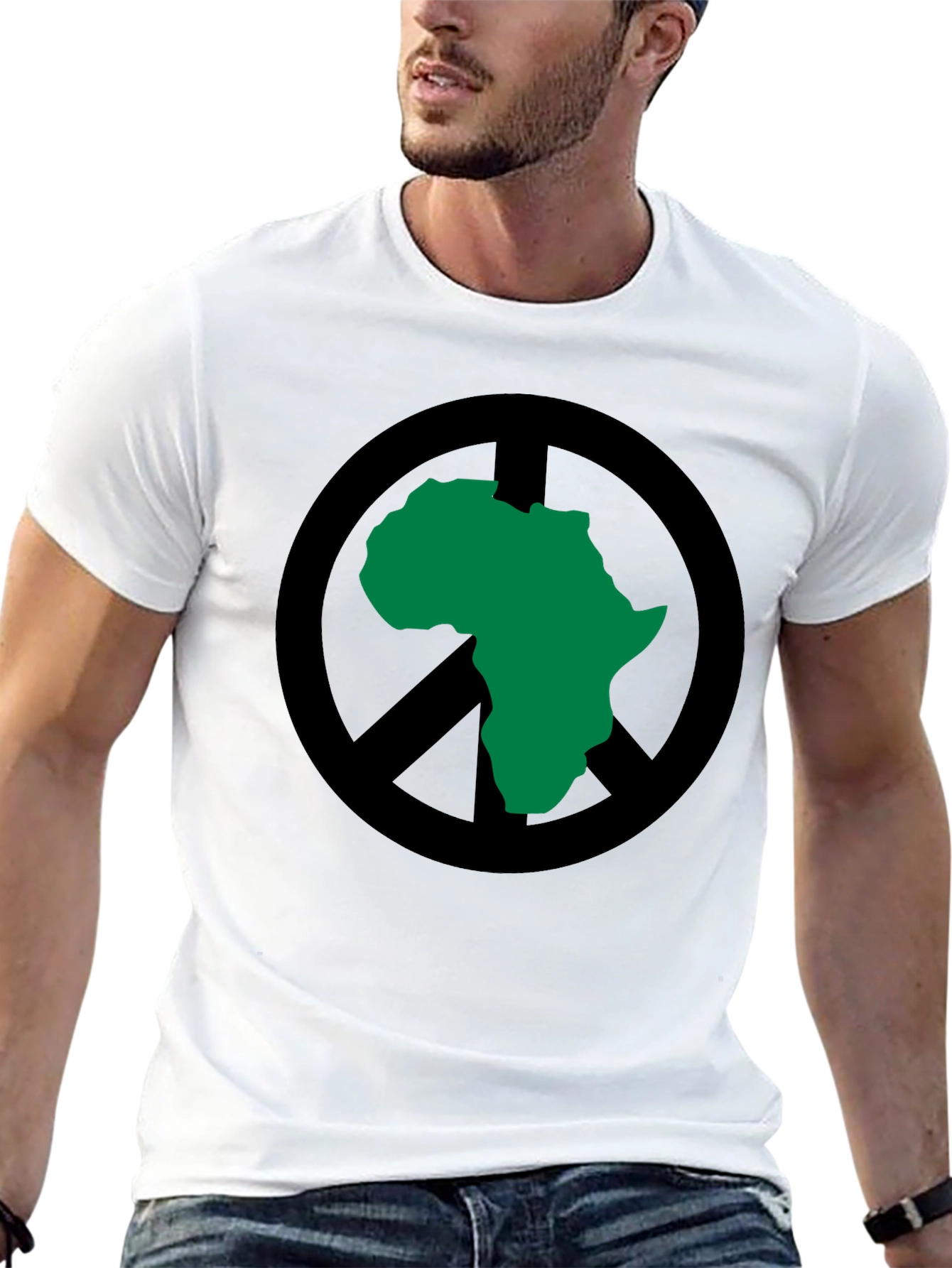Africa Peace Sign Graphic Tee