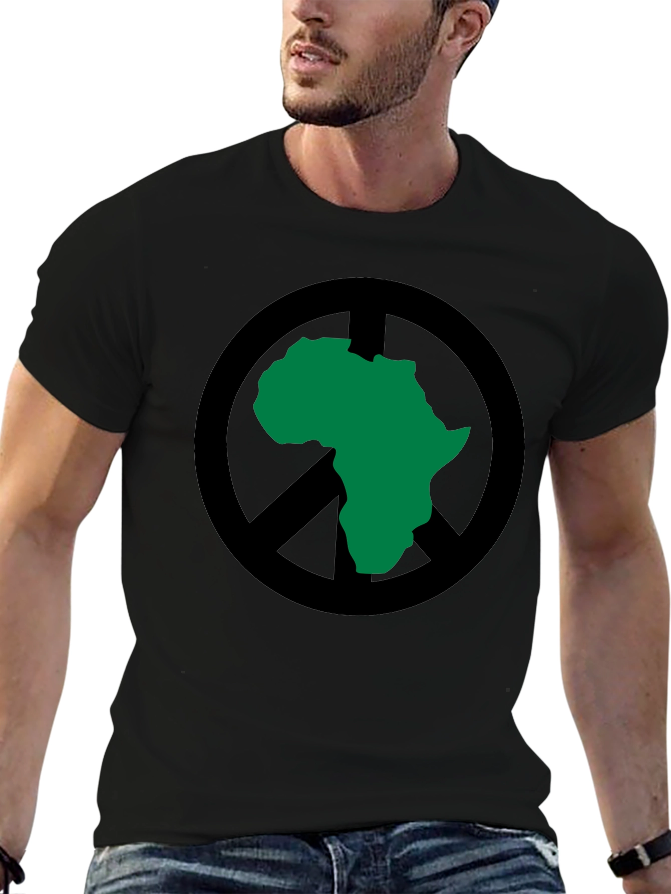 Africa Peace Sign Graphic Tee