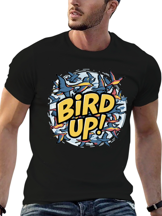Bird Up! Graphic Print T-Shirt