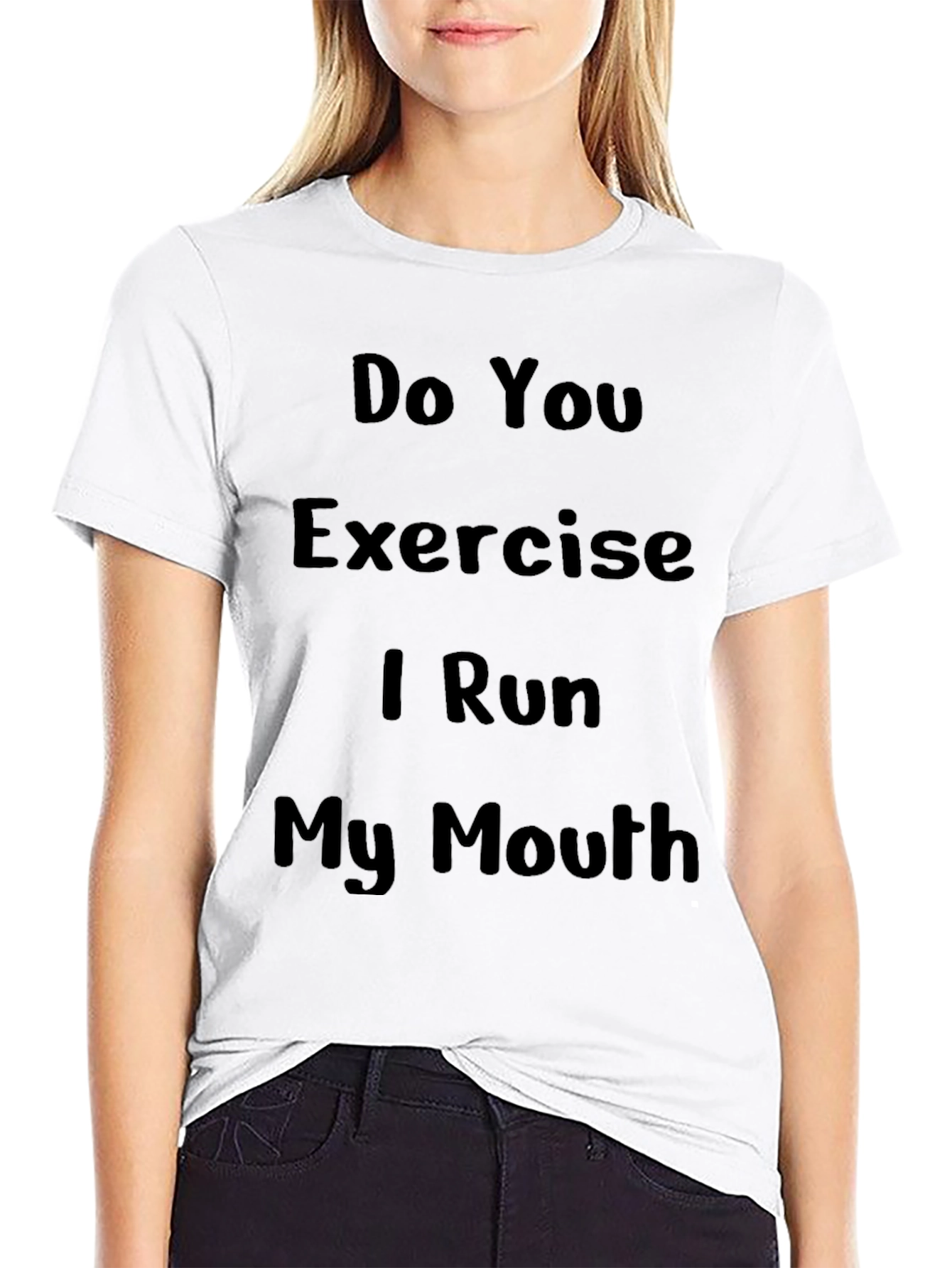 Funny Exercise Run My Mouth T-Shirt