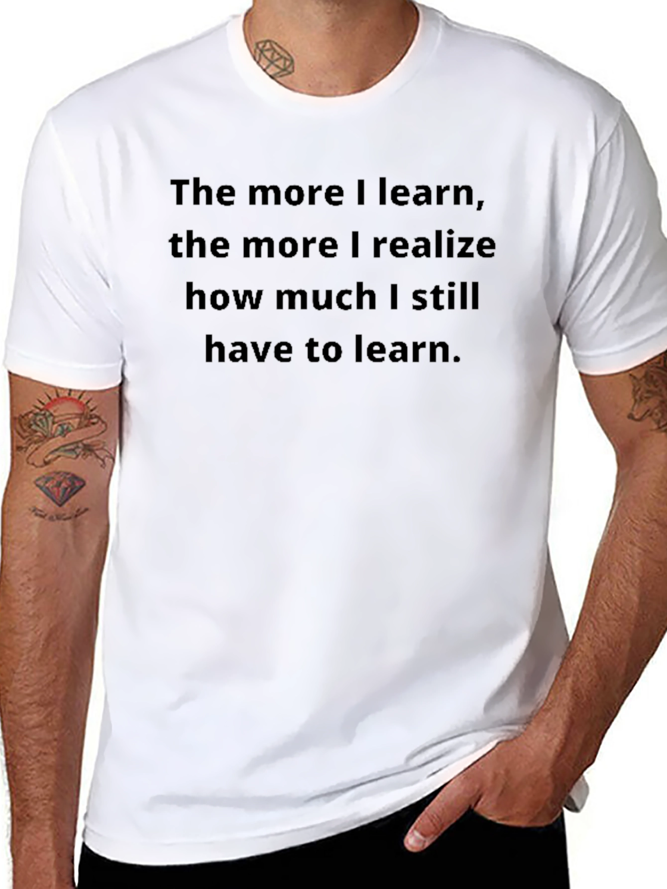 The More I Learn Graphic T-Shirt