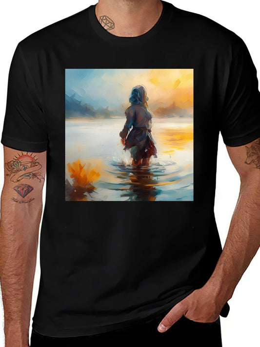 Artistic Woman in Water T-Shirt