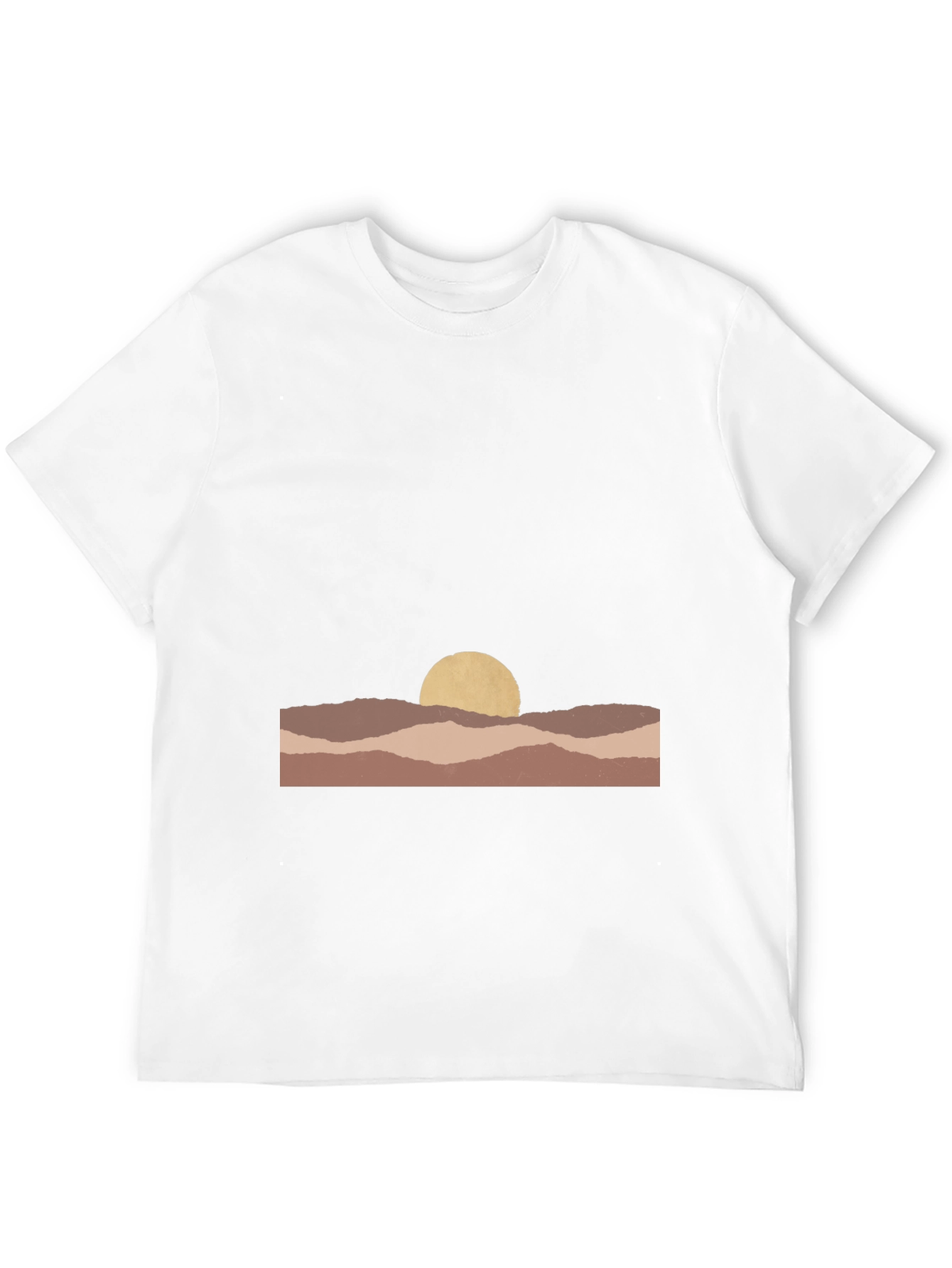 Abstract Desert Sunset Graphic Tee - Unisex Casual Shirt