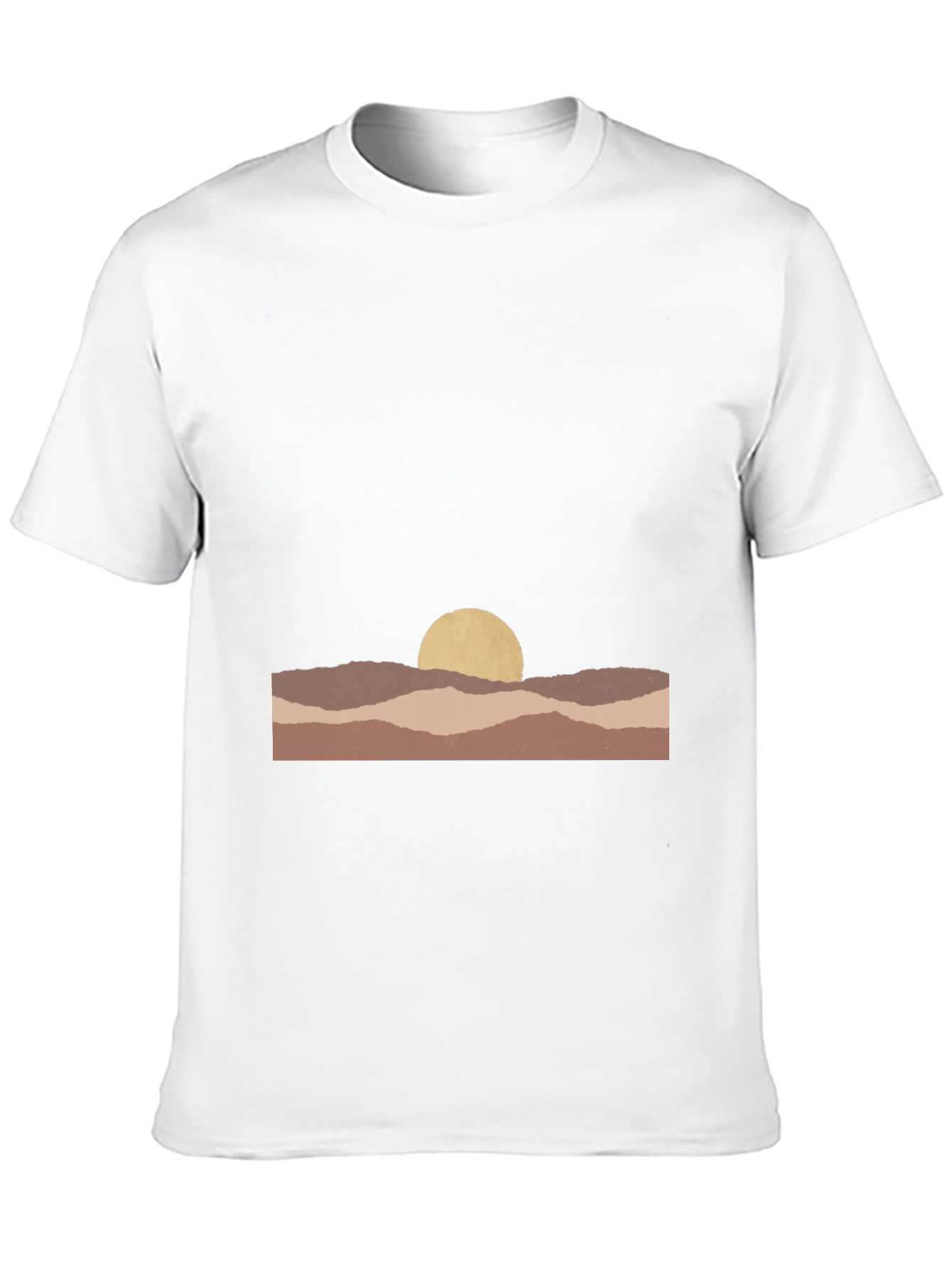 Abstract Desert Sunset Graphic Tee - Unisex Casual Shirt